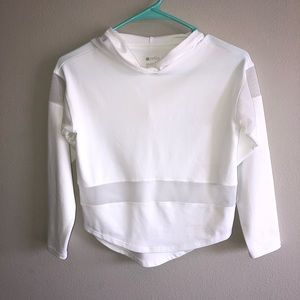 Cropped workout hoodie